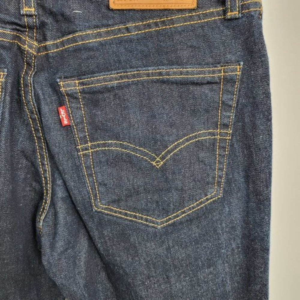 Vintage‎ Levis 511 Big E Red Tab Dark Wash Denim Jeans Single Stitched 31x29.5 - Picture 4 of 8
